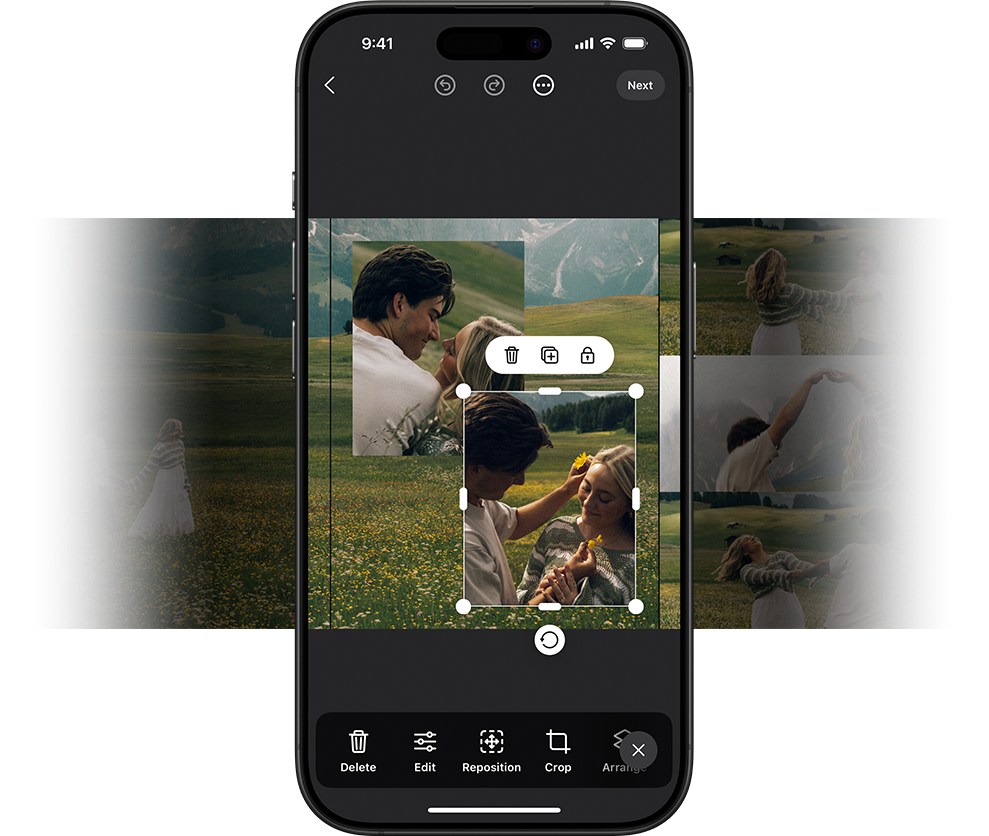 SCRL app interface on mobile